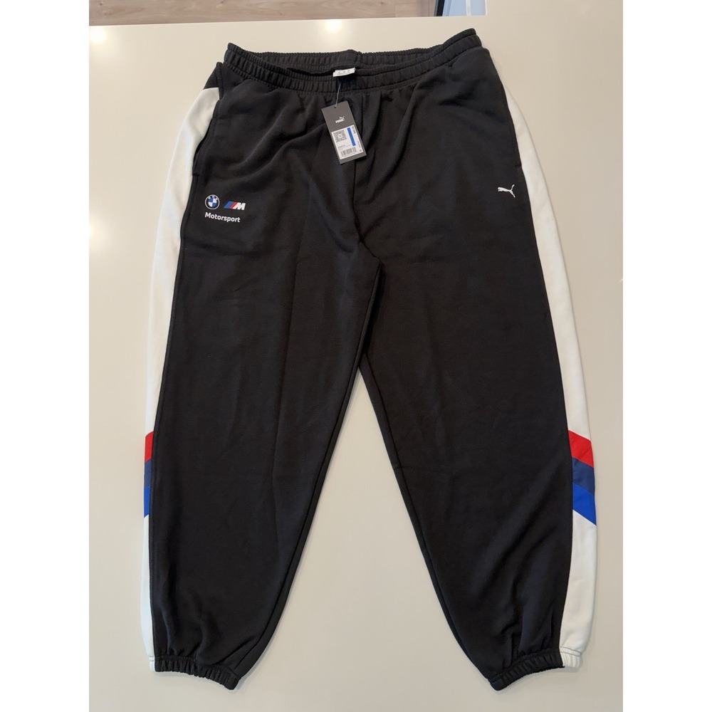 Puma BMW M Motorsport Sweatpants Puma Black 632607 01 Womens XL NWT